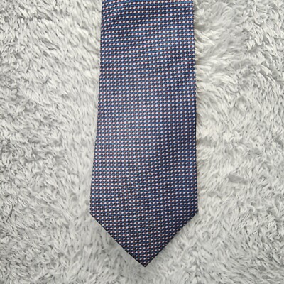 Christian Dior Neck Tie Multi-color Dot Pattern Vintage 57 Inches Made In USA