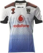 MENS RUGBY LEAGUE FIJI NATIONAL BATI 2017/2018 HOME SHIRT JERSEY MAILLOT SIZE XL