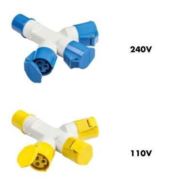 Juego De 2 Enchufes Industriales, 5 Pines, Ip44, Impermeable | Envío Gratis