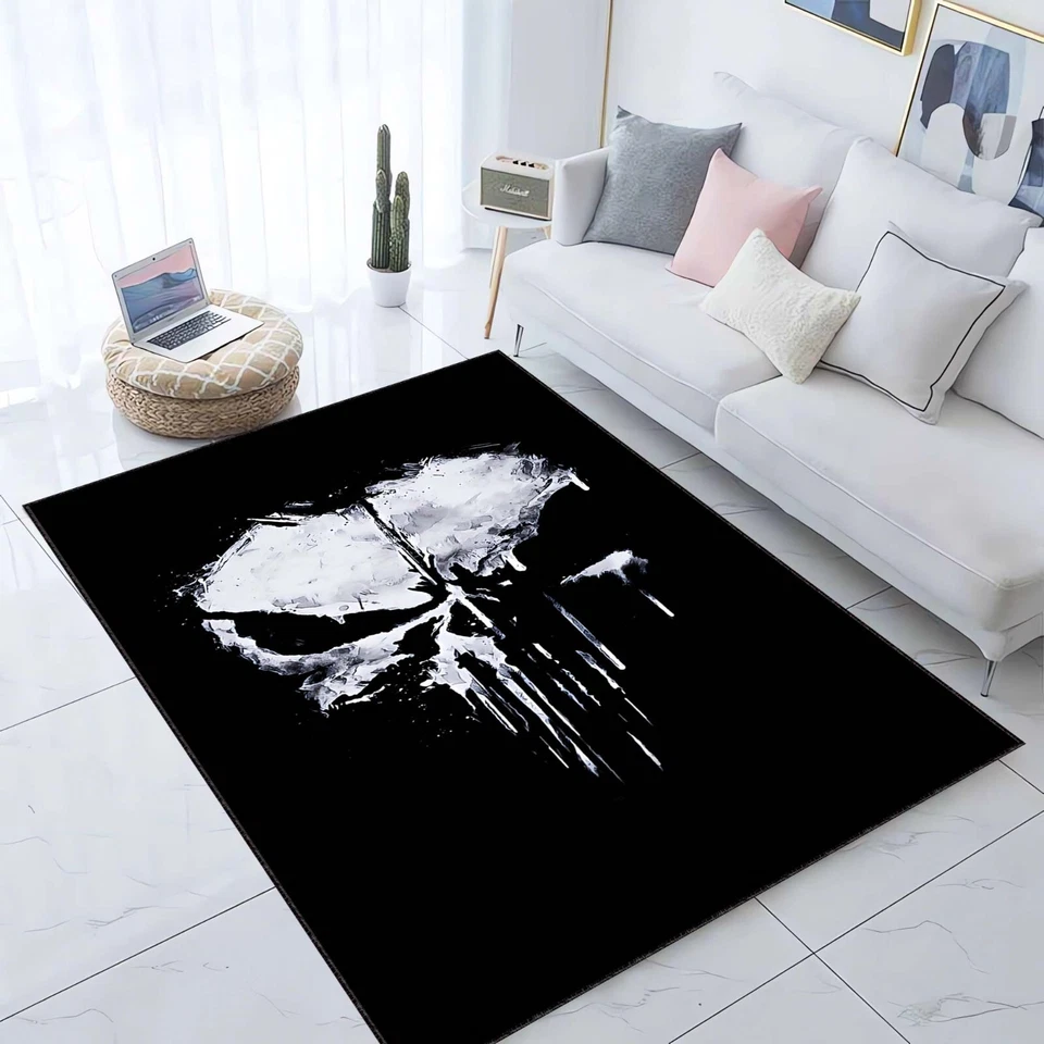 Punisher Skull Logo Rug, The Punisher, Avenger, Marvel, Punisher Rug, - Image 2 of 4