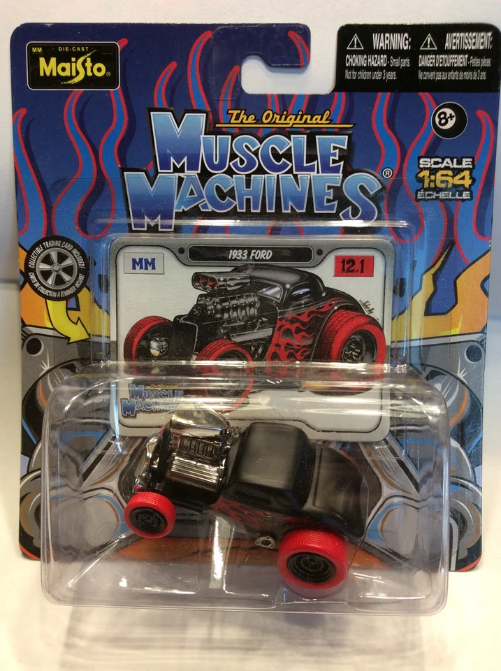 THE ORIGINAL MUSCLE MACHINES 1933 FORD COUPE - 1/64 - 33 STREET ROD - Image 2 of 3