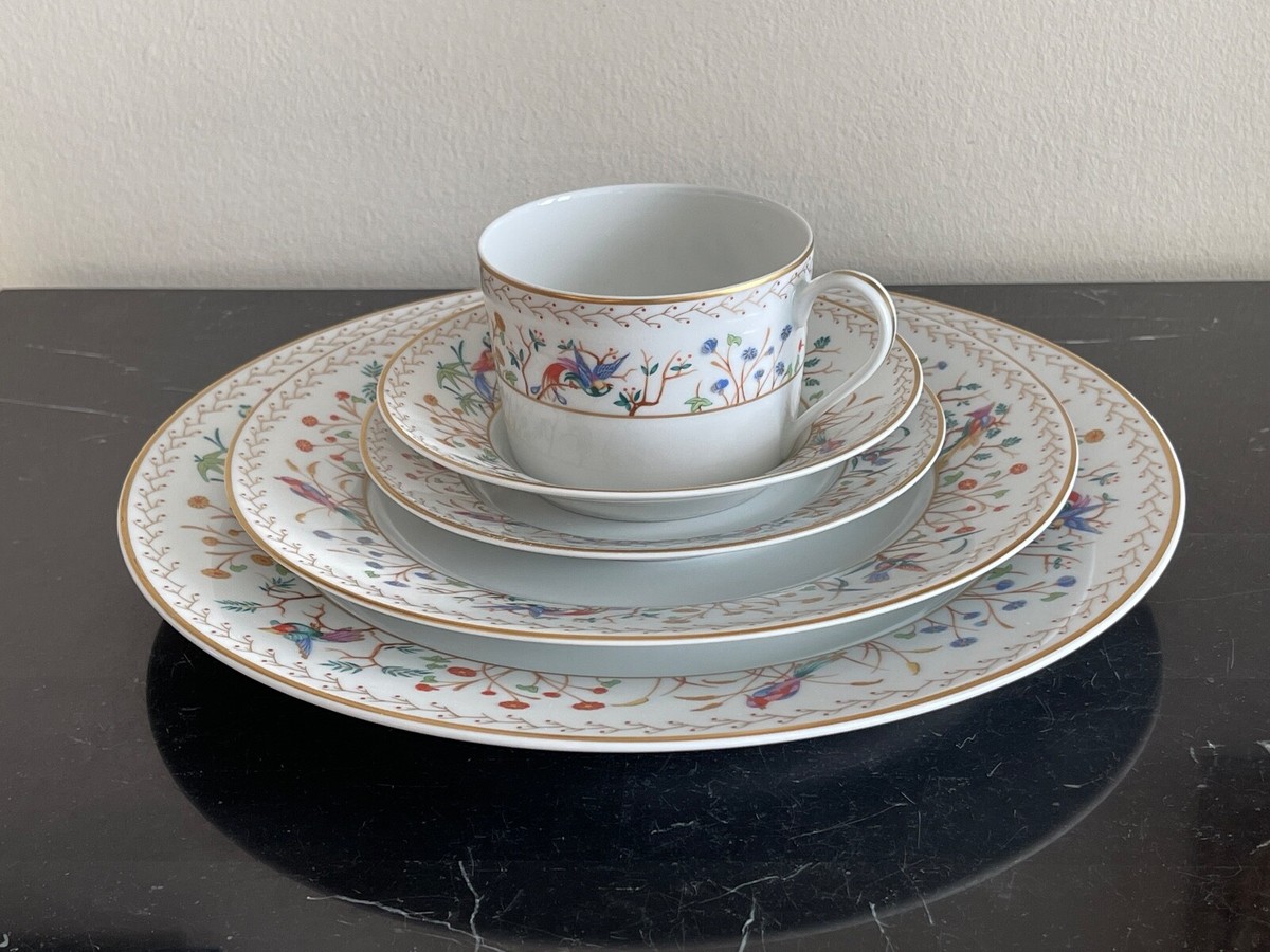 Tiffany オーデュボン　ディナープレート　リモージュ　未使用＊＊＊ Tiffany & Co Audubon Limoges Hard to Find Porcelain China 5 Piece