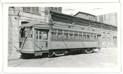Unidentified Trolley 128 Chicago IL? Indiana? Original Foto 1