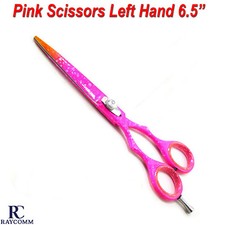 Professional Barber Salon Hairdressing Hair Cutting Pink Color Scissors Left CE
