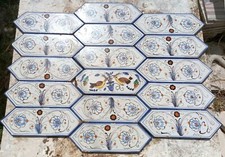 N.16 PIASTRELLE IN CERAMICA DI VIETRI ORIGINALI