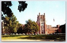 Postcard IA Iowa City University of Iowa General Hospital Chrome Vintage PC N982
