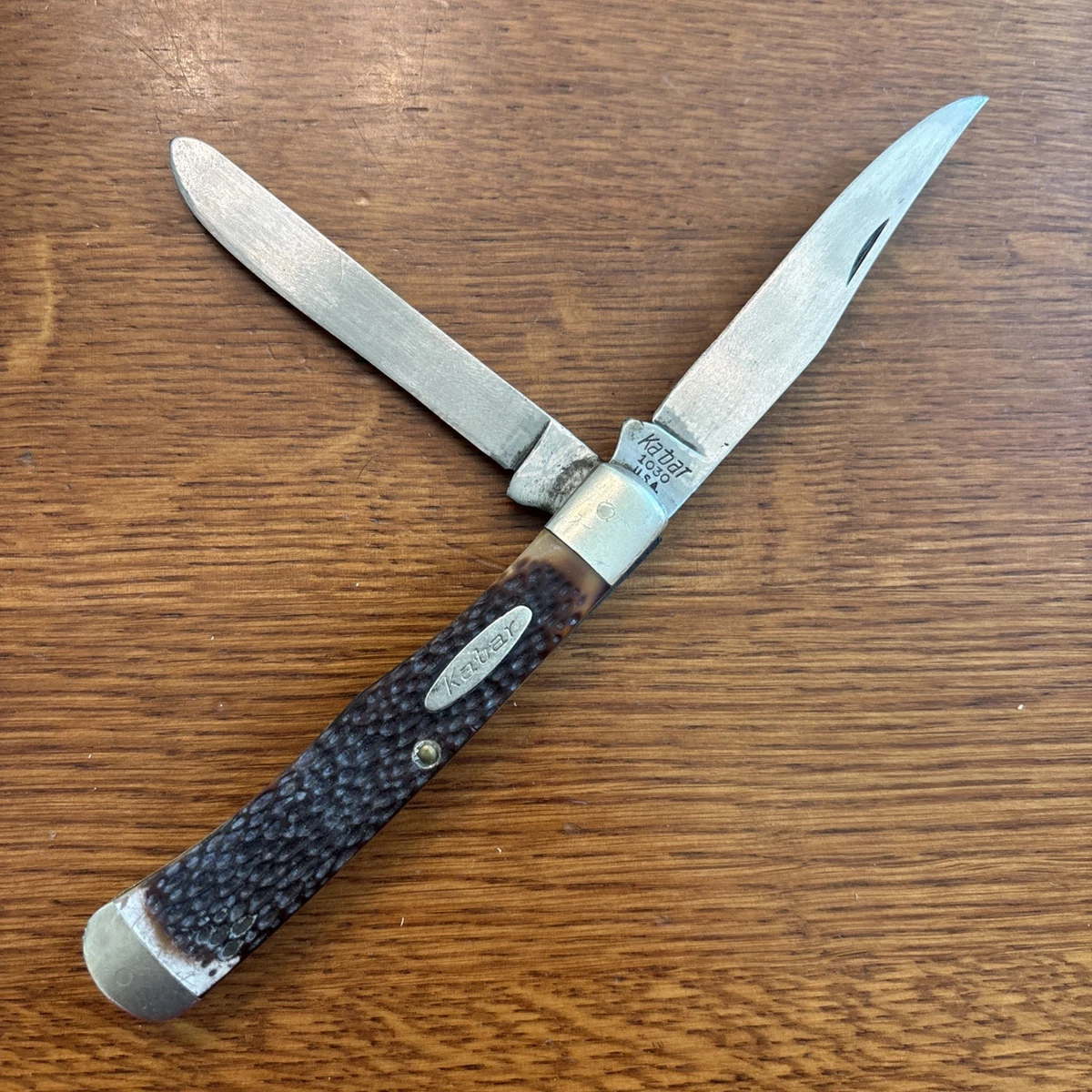 KA-BAR ビンテージ 2枚刃 スウェルセンターペンナイフ KA-BAR