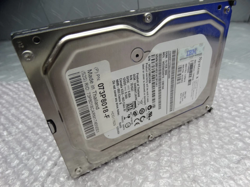 IBM 250GB Hard Drive SATA 7.2K PN: 39M4508 39M4511 42C0463 WD2502ABYS-23B7A0 - Image 3 of 4