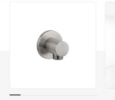 Brass Round Wall Mount Shower Hose Connector Chrome Water Outlet for Handheld