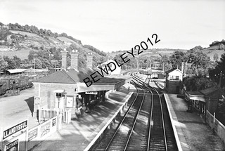 35mm NEGATIVE LLANDYSSUL STATION WEST WALES Ex GWR IN 1937 WAS CLOSED 1952