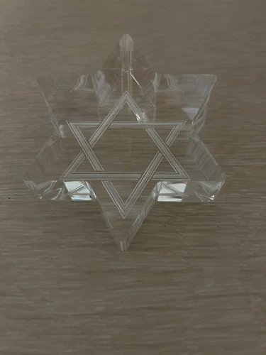 Steuben Glass Star Of David #8952