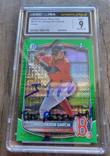 Jhostynxon Garcia Signed 2025 Bowman Baseball Card #BCP43 CGC JSA Red Sox /99