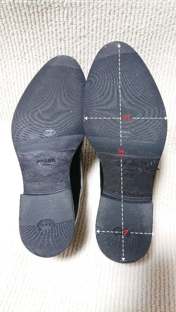 PRADA Men's Dress Shoes Loafers Leather Black UK6.5/US7.5 112984c thumbnail 24