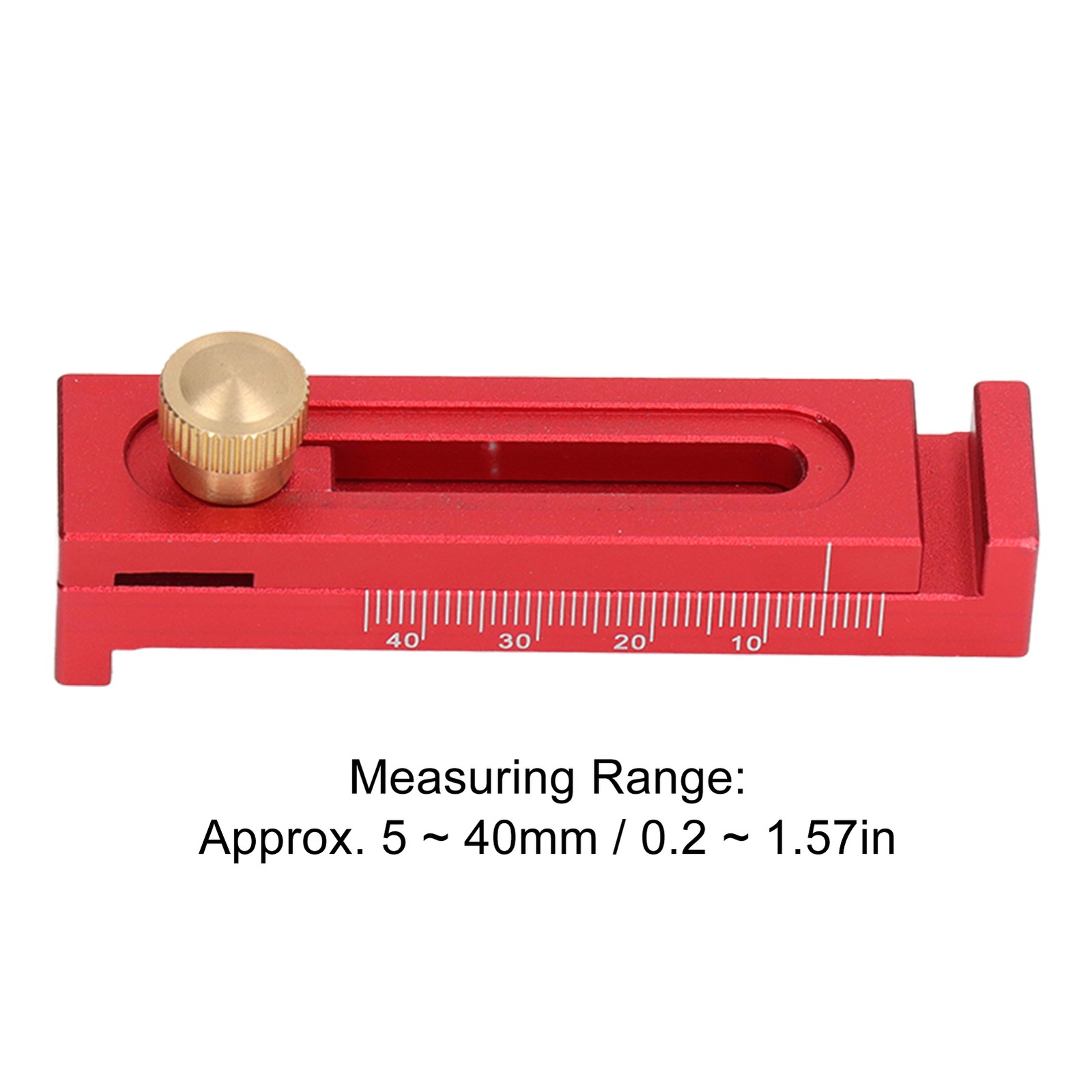 Woodworking Gaps Gauge Aluminium Alloy Depth Measuring Ruler For Table New