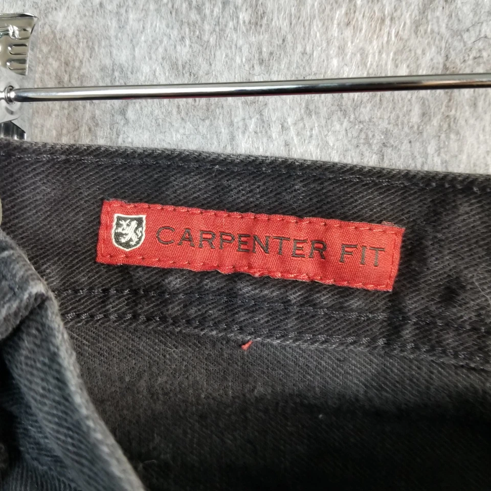 Jeans Tommy Hilfiger Vintage Carpintero Negro 34 x 30 Calce Suelto Denim Suelto Patín Foto 4 de 4
