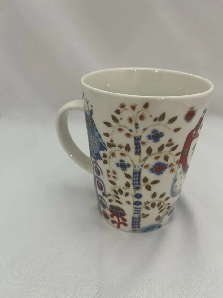 iittala Taika Porcelain Owls Peacocks  Coffee Tea Big Mug - Image 3 of 4