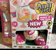 MGA Miniverse Make It Mini Food Diner Series 3 Display and 17 New Sealed balls