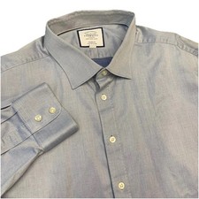Charles Tyrwhitt Egyptian Cotton Dress Shirt Mens 19-37 Classic Fit Light Blue