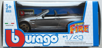 Bburago BMW M4 Cabrio Graumetallic 1:43 Neu/Ovp Modellauto Convertible Auto Car