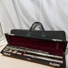 Muramatsu M-70 Flute Silver Lip with Case and Bag, Used, with Minor Wear