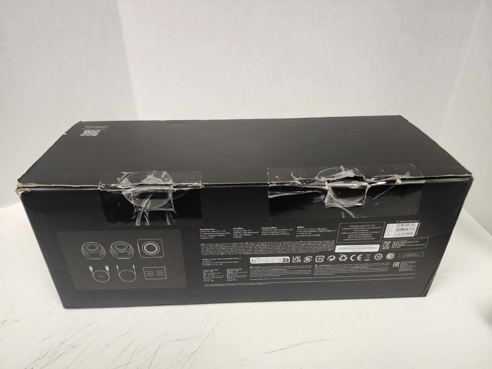 Creative Pebble X Plus USB-C Desktop Speakers, Black *SUBWOOFER DOESN'T WORK* - Image 2 of 4