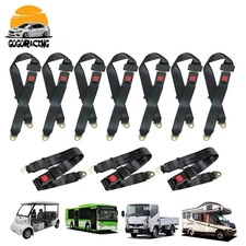 Universal 2/4/6/8 Pack 2 Point Car Truck Seat Belts Adjustable Single Seat Lap