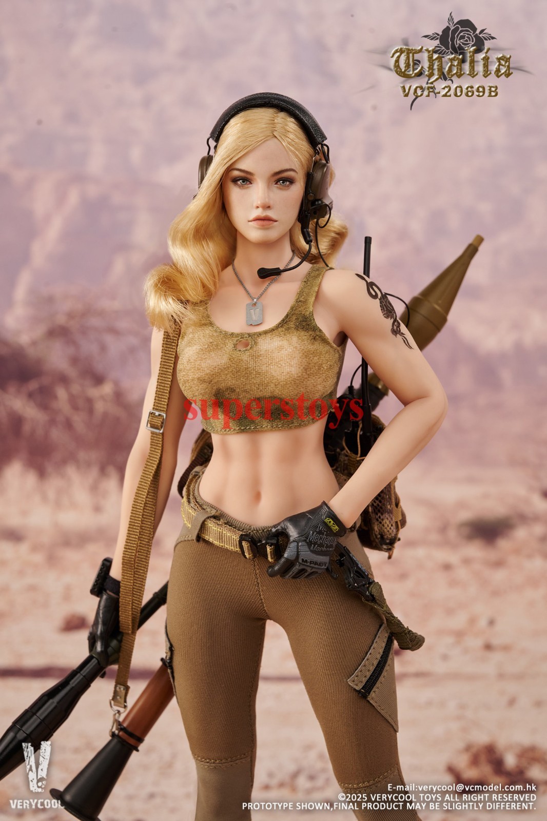 Presale VERYCOOL VCF-2069B 1/6 Desert Female Soldier Thalia Action Figure Model