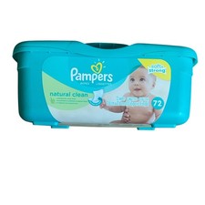 Empty Pampers Baby Fresh Wipes Dispenser Pop Up Containers Only Teal Blue Green