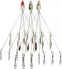 3 Pack Alabama Rig 5 Arms 4 Blades Umbrella Rig Fishing 21.5Cm Fish Lures Bait