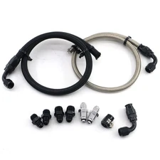 6AN Power Steering Pump Hose Kit Compatible with Chevy C10 Connects GM Type I...