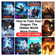 How to Train Your Dragon: The Hidden World (2019) Movie Poster – A1, A2, A3, A4