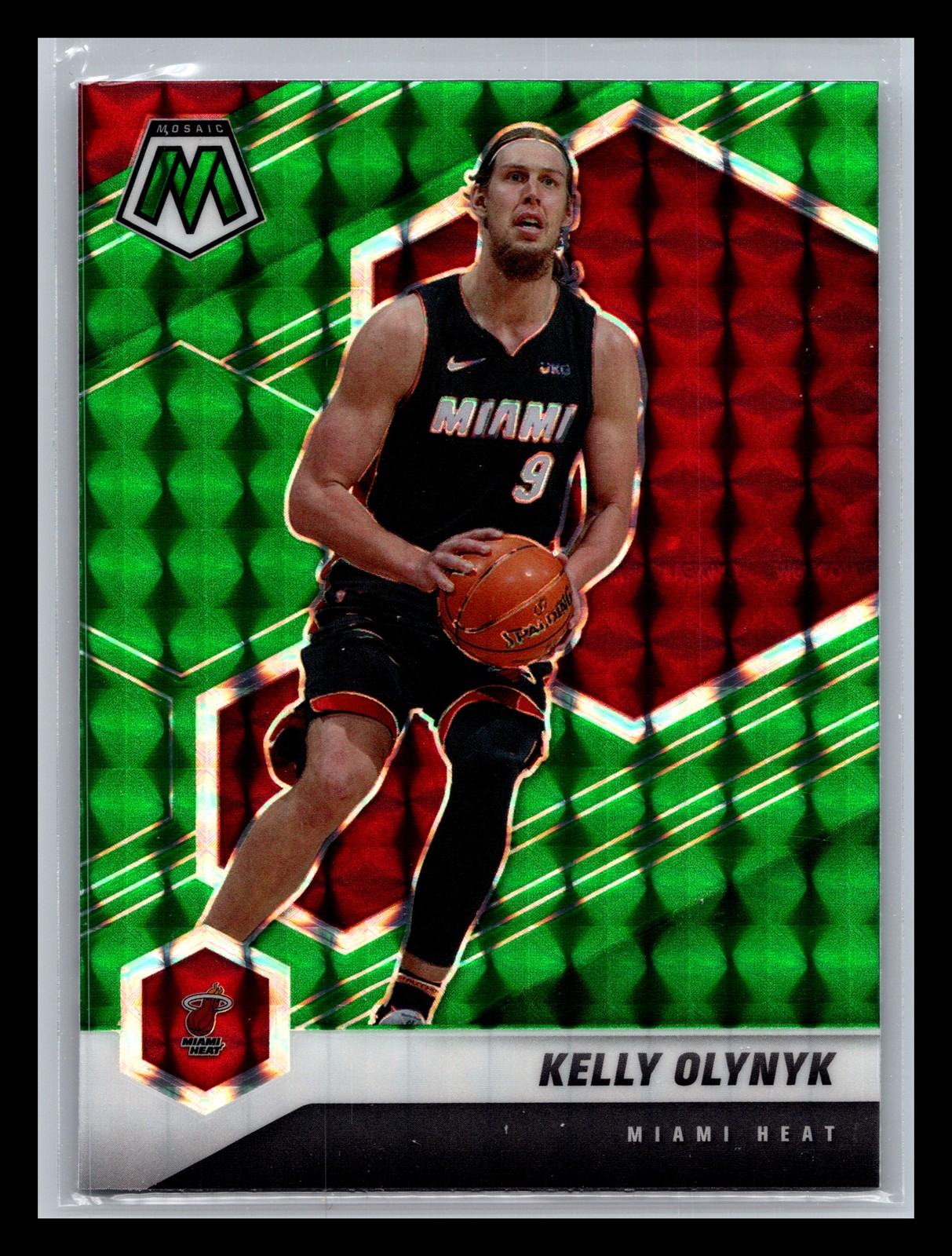 2020-21 Panini Mosaic #193 Kelly Olynyk Mosaic Green