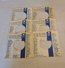 45 RPM 7" RECORD SLEEVES CO. SLEEVE 6 PACK SEE PHOTOS Liberty Records SLV316