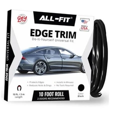 All-Fit Automotive Car Door Edge Protector – Universal DIY Edge Trim to Black