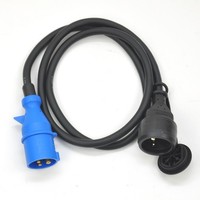 Adapterkabel Camping Cee Stecker-Schukokupplung 230V 3G2,5 1,5M (12 Eur/M)