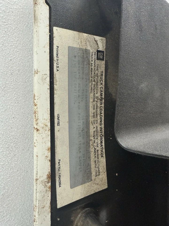 1973-1987 Chevrolet Square Body C10 C20 K10 K20 K5 Blazer Glove Box Compartment Foto 4 de 4