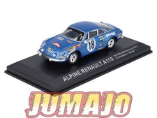 RCA102 Voiture 1/43 IXO Altaya Rallye : ALPINE RENAULT A110 1973 #18 Monte-carlo