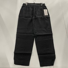 ATHLETA Retreat High Rise Linen Ankle Pant Women's Size US M Black