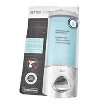 Better Living Uno Soap Dispenser For Kitchen/Bath/Laundry Room Satin Silver