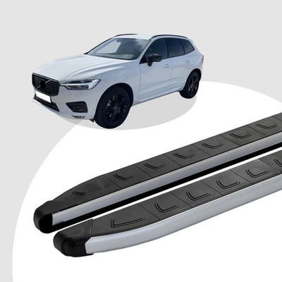 Trittbretter passend für Volvo XC60 ab 12/2017 (Model: DOLU, Farbe: SIlber)