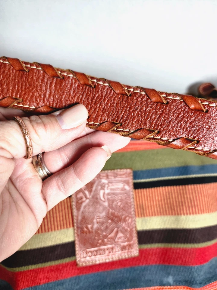 BOOTS'N BAGS, CARIBE, BOLSA DE COURO E LONA, WESTERN, RANCHWARE, BOHO, - Imagem 2 de 4