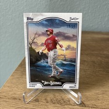 2025 Topps Bob Ross The Joy Of Baseball Albert Pujols #’d /35 TITANIUM WHITE #65