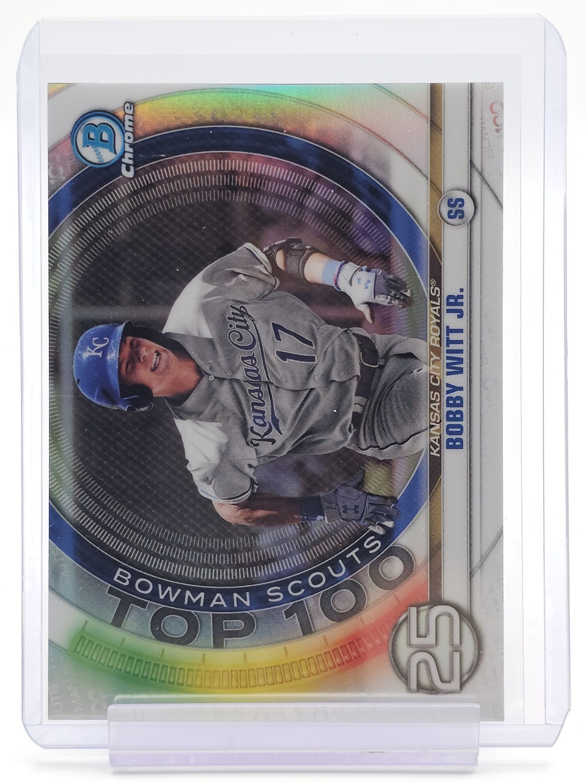 BOBBY WITT JR 2020 BOWMAN CHROME SCOUTS TOP 100 #BTP-25 ROYALS Q0757