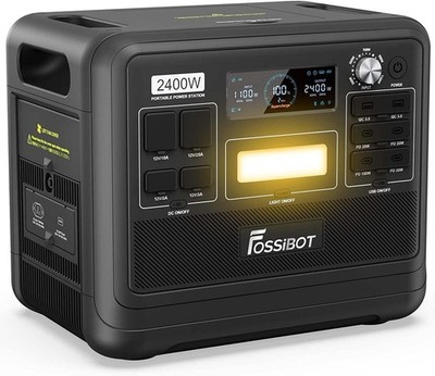 FOSSiBOT F2400 Tragbare Solargenerator 2048Wh 2400W 220VPowerstation Camping APP