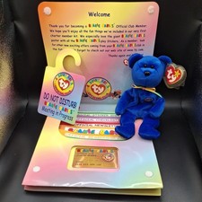 1998 Beanie Baby "Clubby the bear" with original tags plus Official Club Kit
