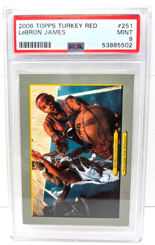 2006 Topps Turkey Red LeBRON JAMES Basketball Card PSA 9 MINT