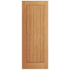 Geneva Oak Veneer Cottage Internal Door Fully Finished 1981x686mm Home Veneer