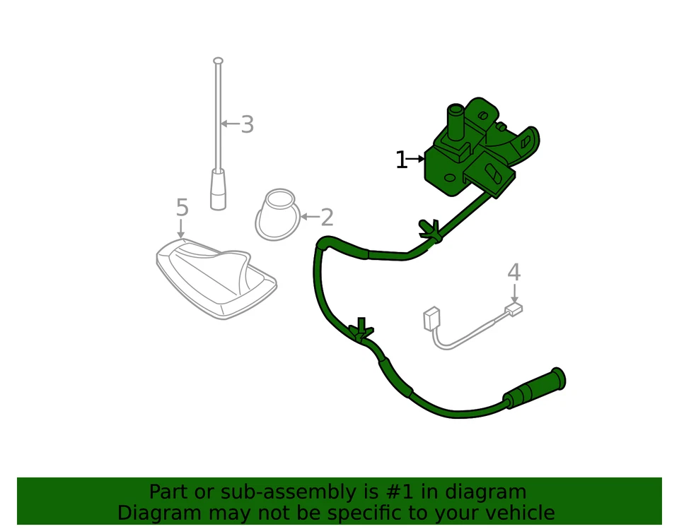 Antena Original Nissan 28206-EA000 Foto 2 de 3