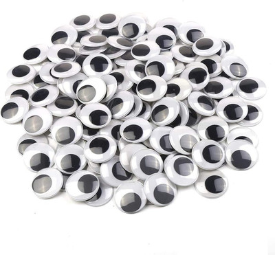 35Mm Black Googly Wiggle Eyes 100PCS with Self-Adhesive for DIY Handmade Crafts