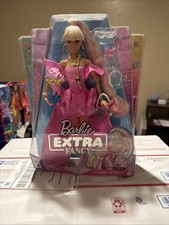 Mattel Barbie Extra Fancy Doll in Pink Glossy Gown with Pet Poodle - HHN12 NEW